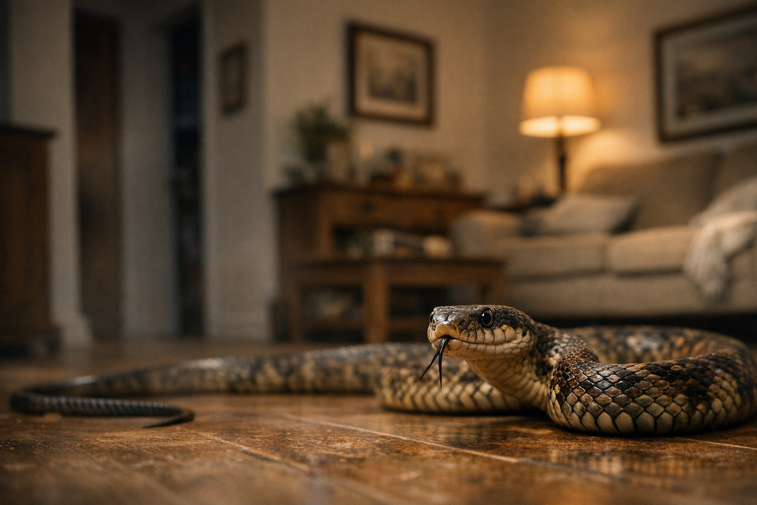 Rêver de serpent dans la maison : signification et interprétation