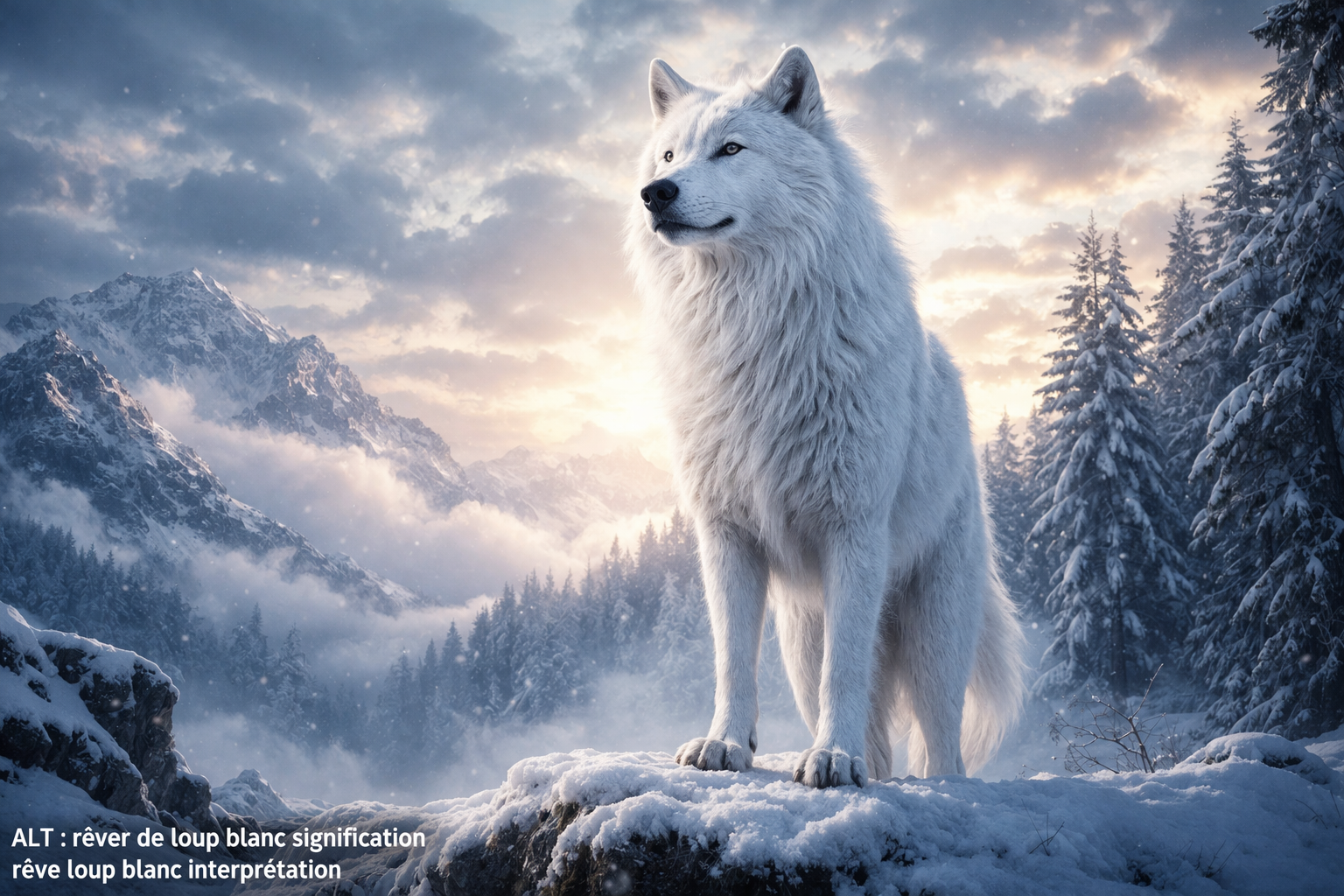 Rêver de loup blanc : signification et interprétation